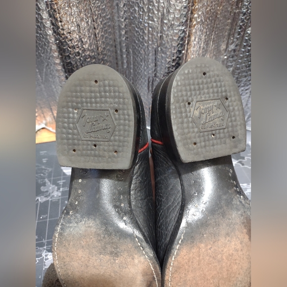 Tony Lama style 2022 black & red western boots size 7 EE - Picture 8 of 8